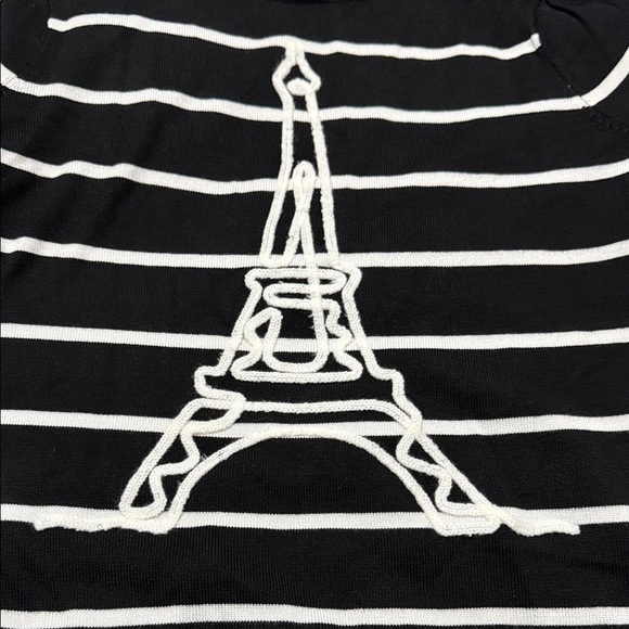 Carolyn Taylor Striped Top with Eiffel Tower Design - Picture 3 of 5